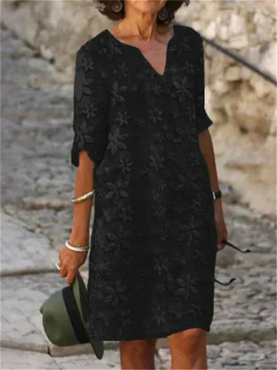 Valenzora | Elegant midi floral dress
