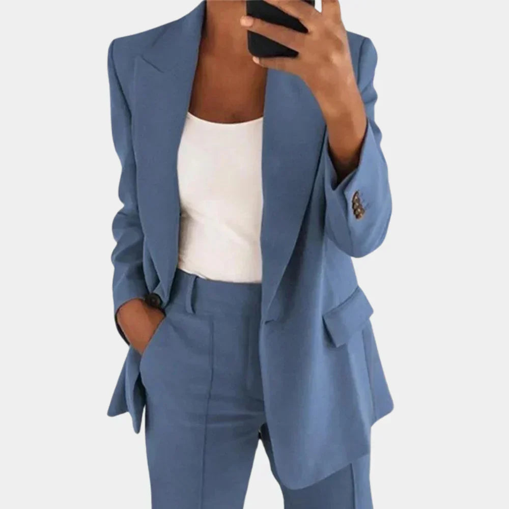 Valenzora | Two-Piece Blazer and Trousers Set for Women