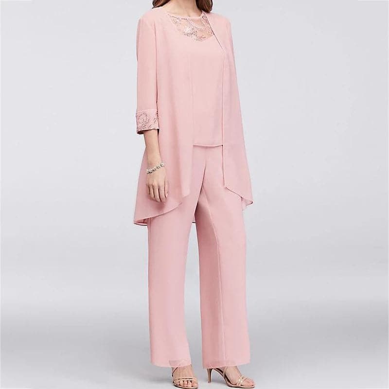 Valenzora | 3-teiliges Set Eleganter Blazer & Spitzen-Top Entspannte Passform