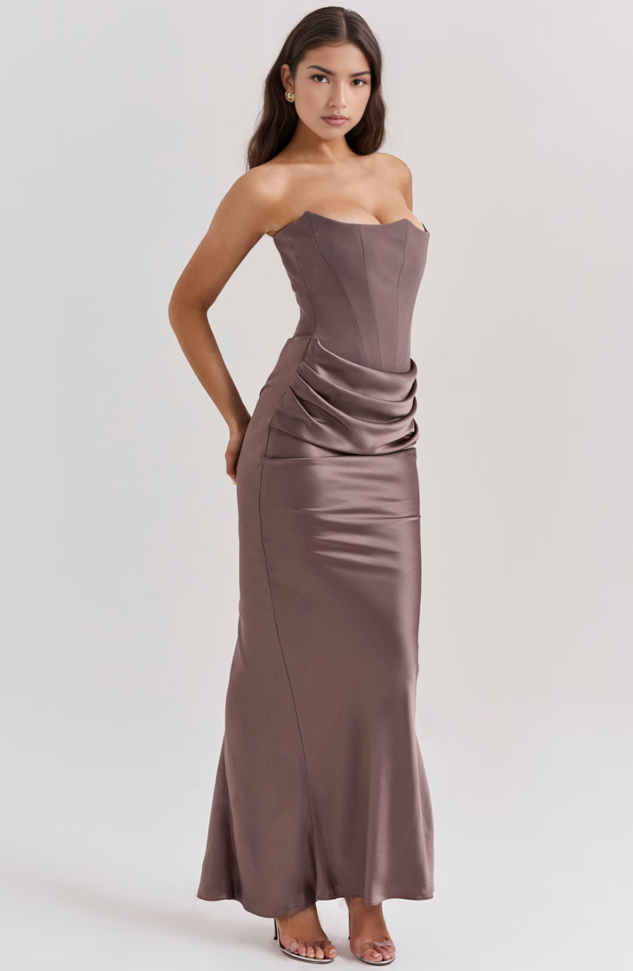 Valenzora | Strapless Cut and Pleated Hem For Women