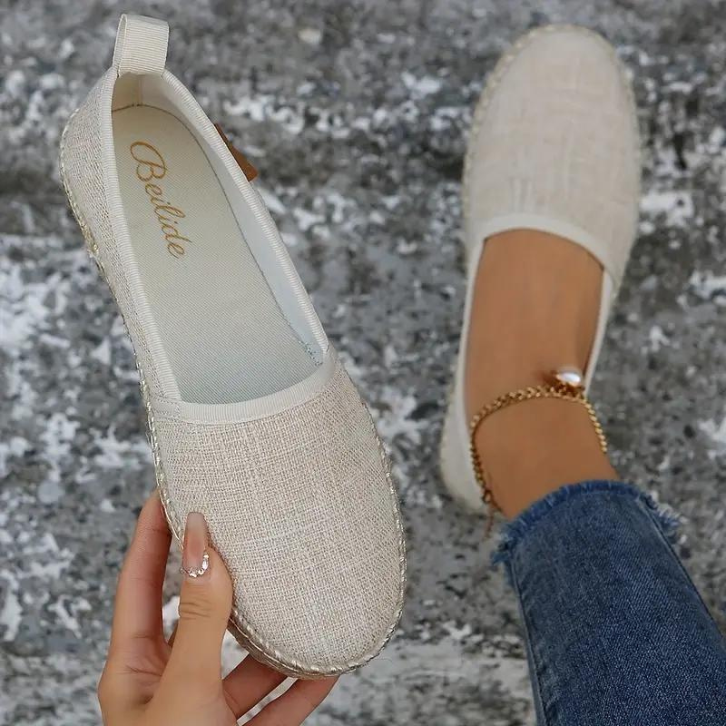 Valenzora | Espadrilles, flache, leichte Leinenschuhe