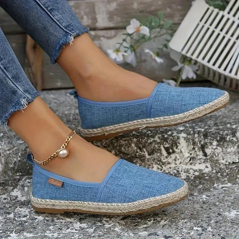 Valenzora | Espadrilles, flache, leichte Leinenschuhe