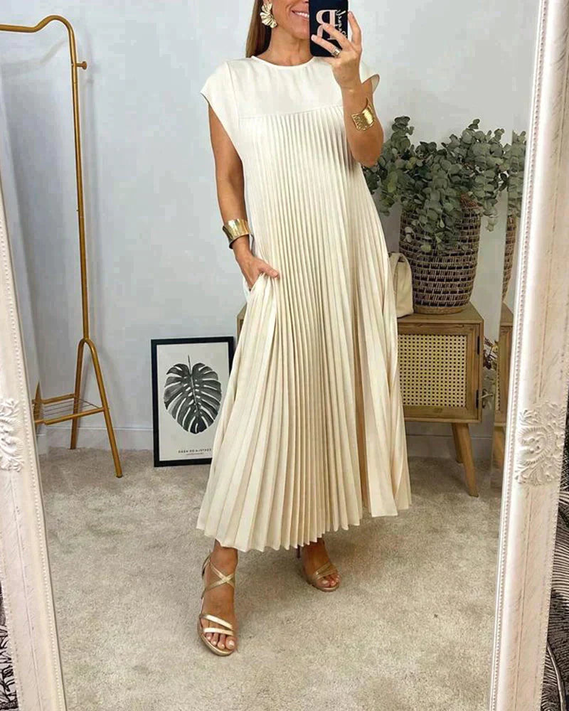 Valenzora | Elegantes Plisseekleid – Zeitlos und raffiniert