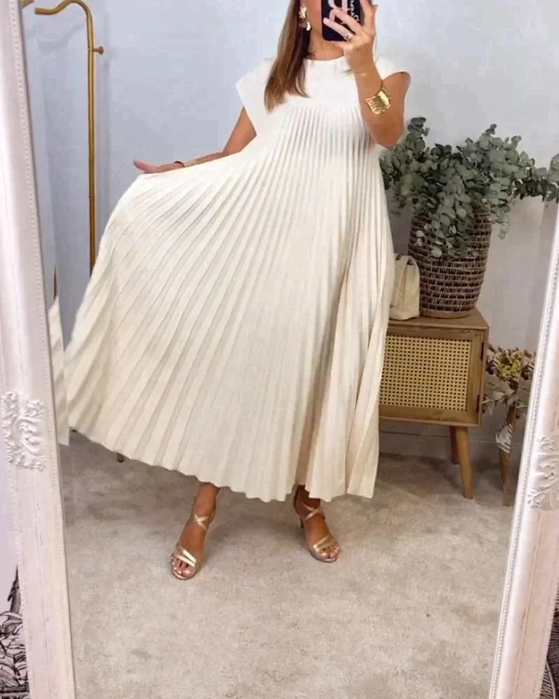 Valenzora | Elegantes Plisseekleid – Zeitlos und raffiniert