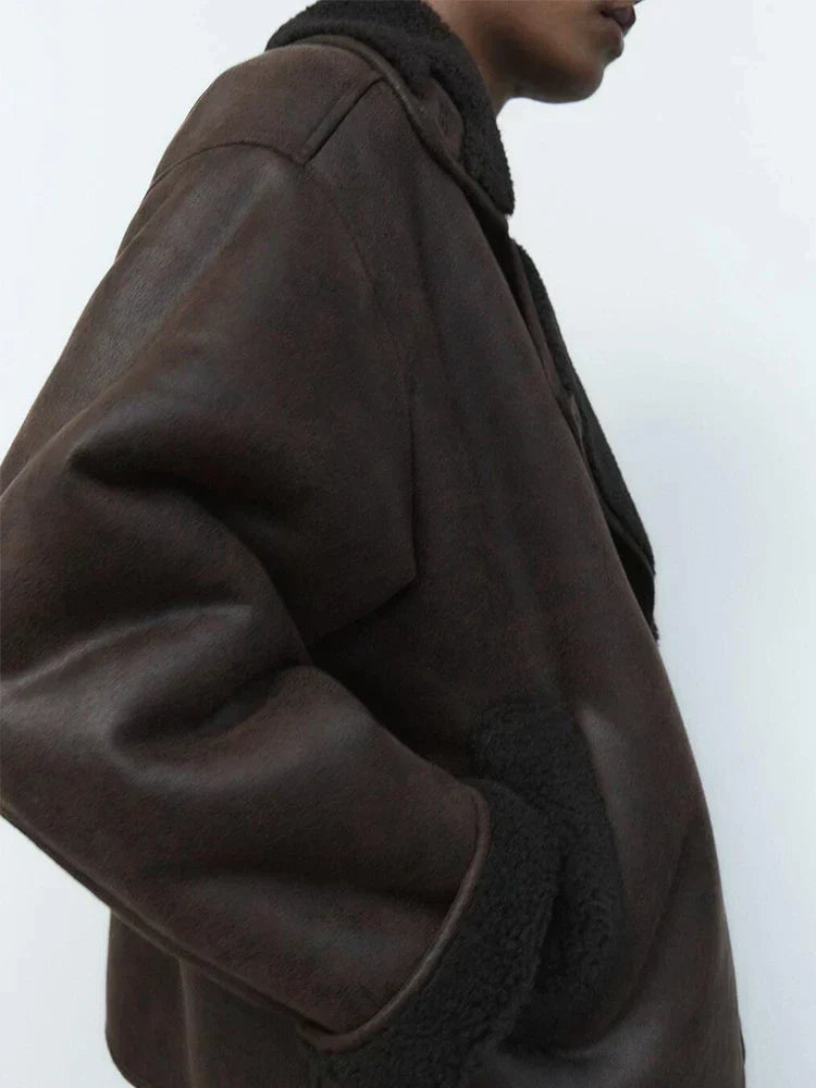 Valenzora | Vintage-Lederjacke für Damen