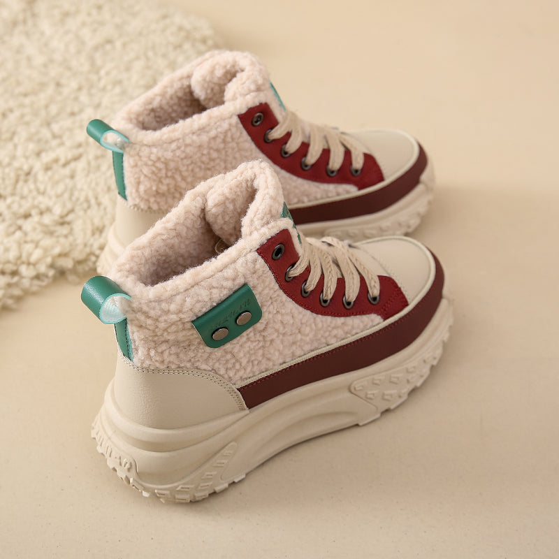Valenzora – Wasserdichte Plüsch-Stiefeletten