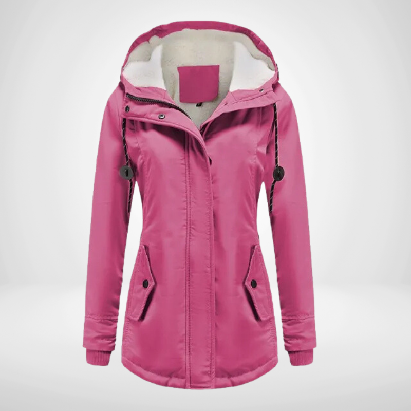 Winter jacket | Warm parka coat with hood for women