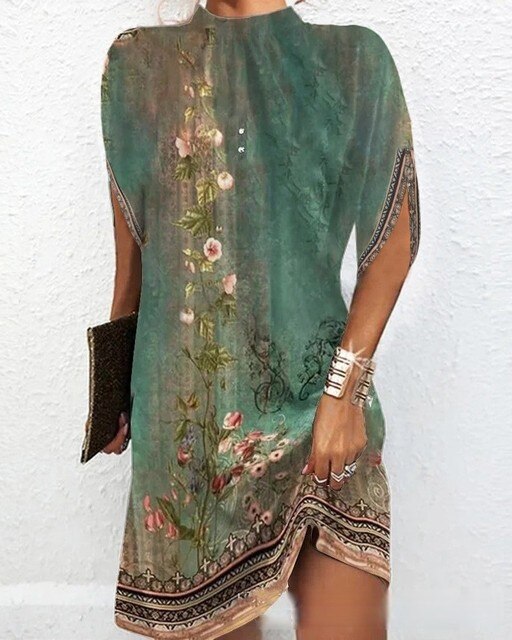 Valenzora - Modekleid mit Fledermausärmeln