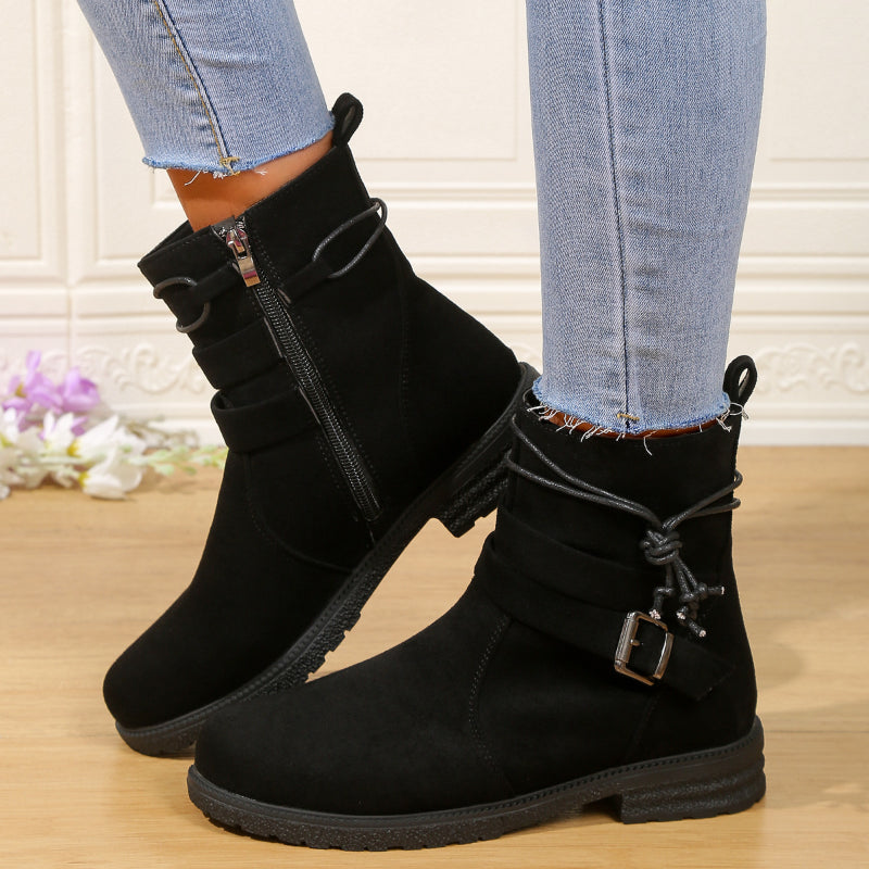 Valenzora | Fashion Gürtel Schnallen Stiefel