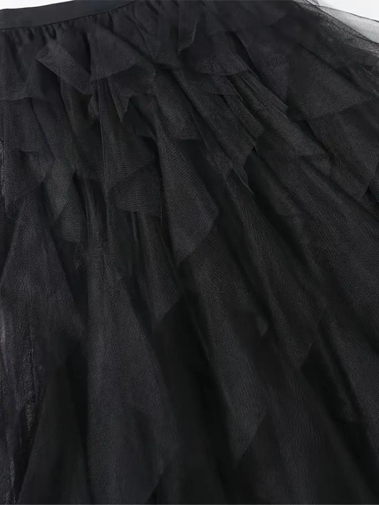 Valenzora | Ruffled skirt Long stylish tulle skirt
