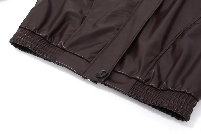 Valenzora – Kurze Damenjacke aus Kunstleder
