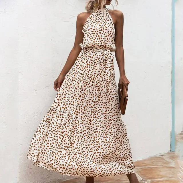 Valenzora | Strapless maxi dress with floral pattern