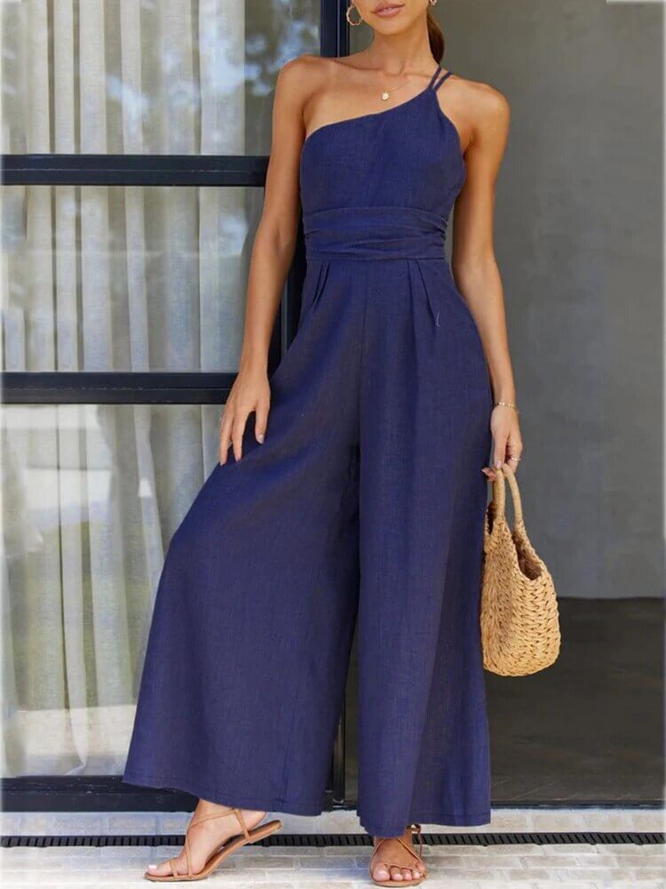 Valenzora | Backless Double Band Jumpsuit