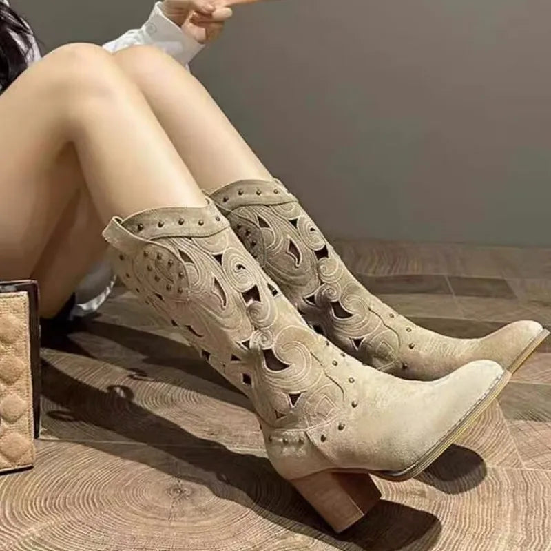 Valenzora | Western Ankle Boots