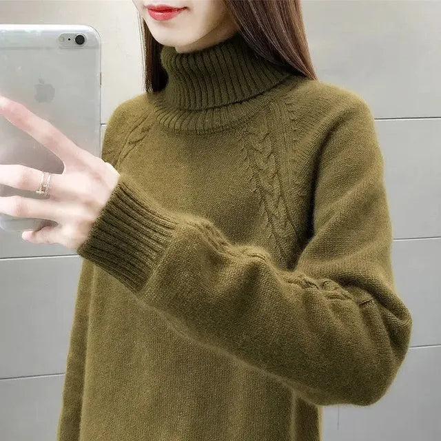 Valenzora – Eleganter Rollkragenpullover für Damen