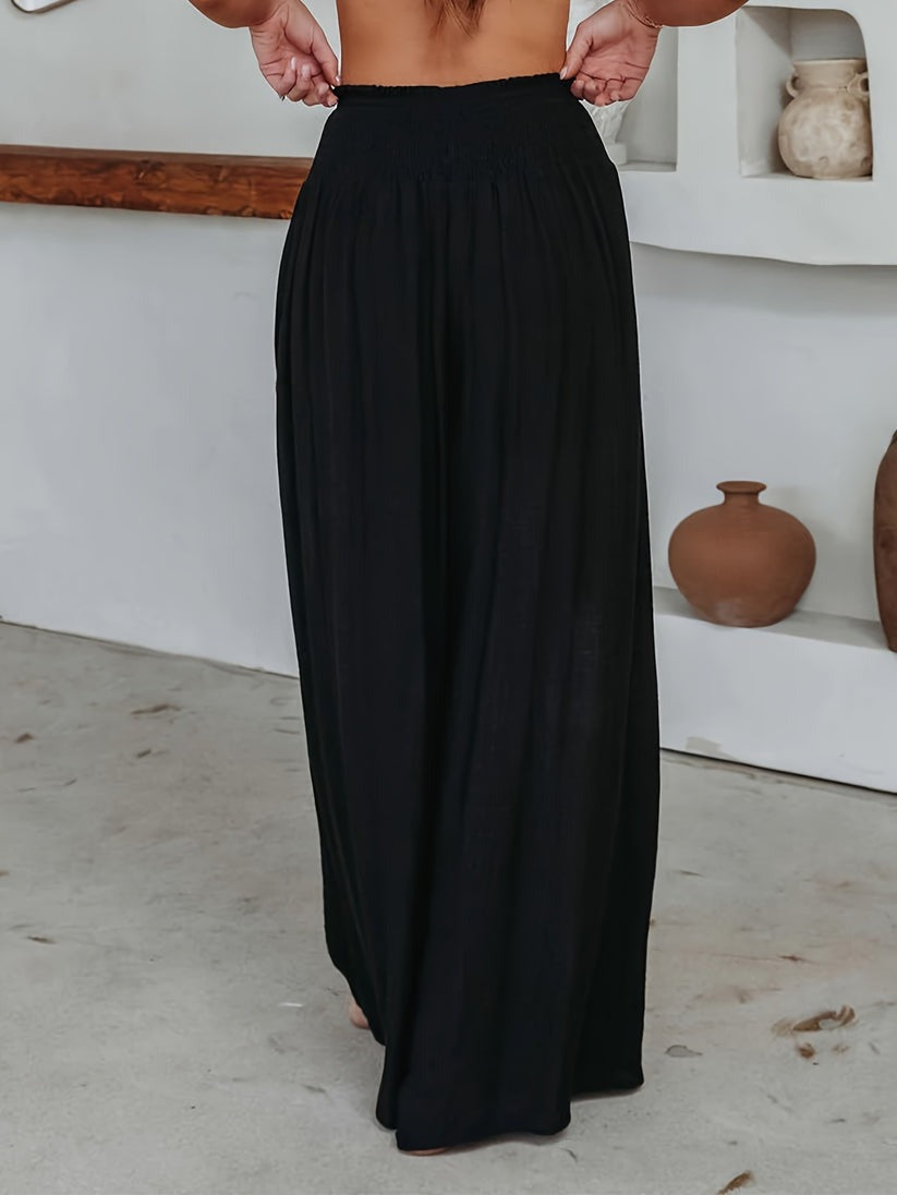 Casual wide-leg trousers