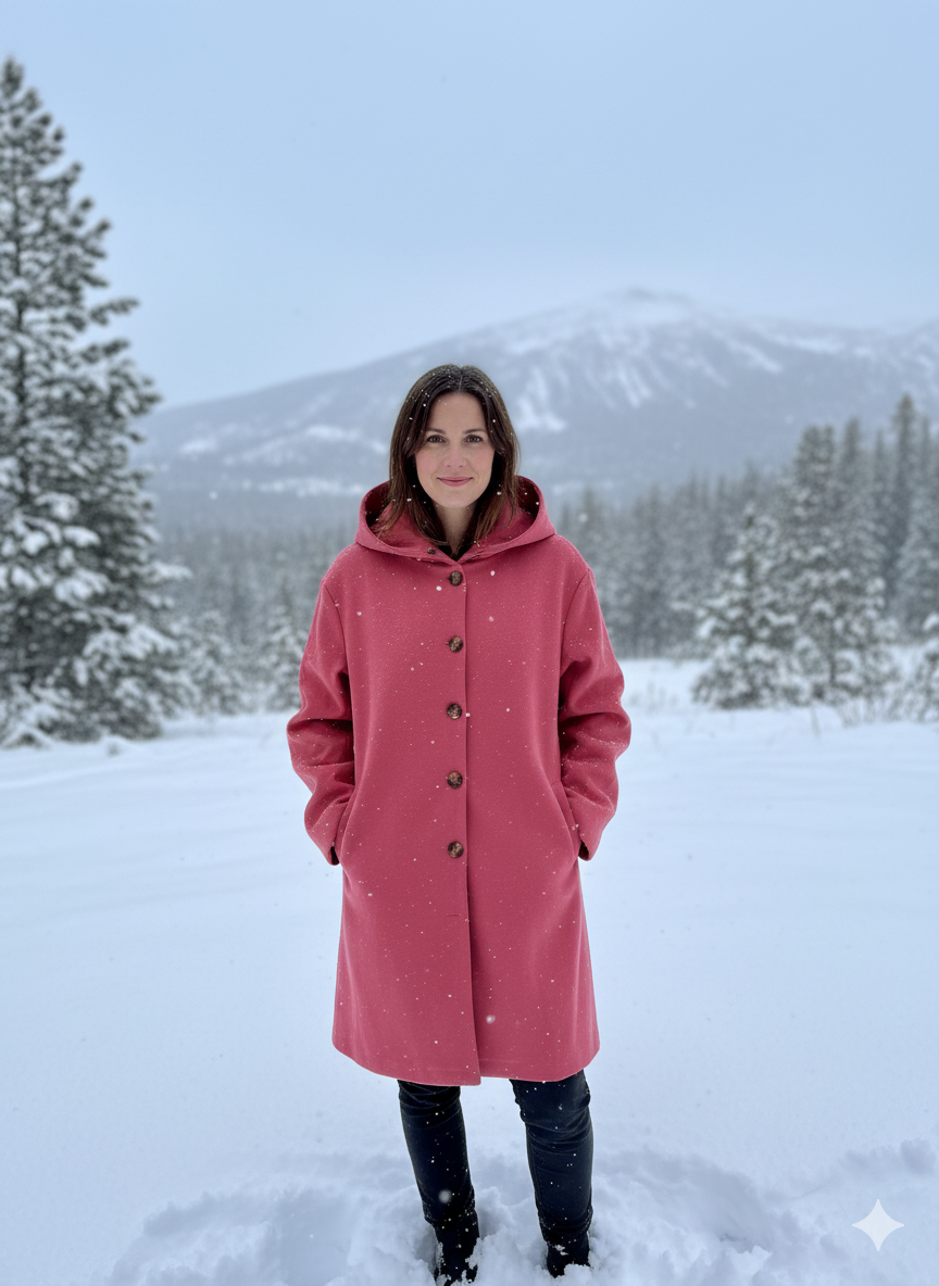 Long warm jacket