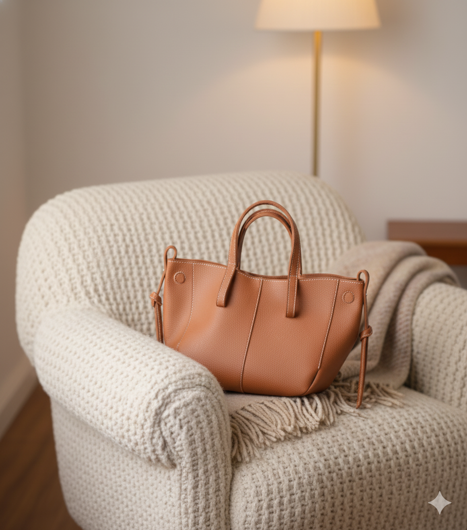 Valenzora | Luxuriöser Leder-Shopper