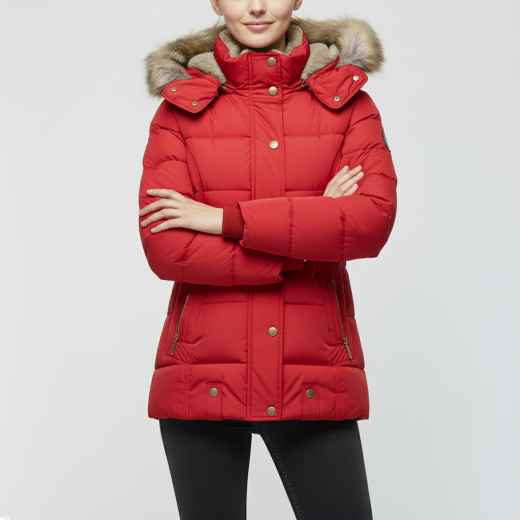 Valenzora | Valenzora Women's Winter Jacket | With fur lining, windproof & stylish