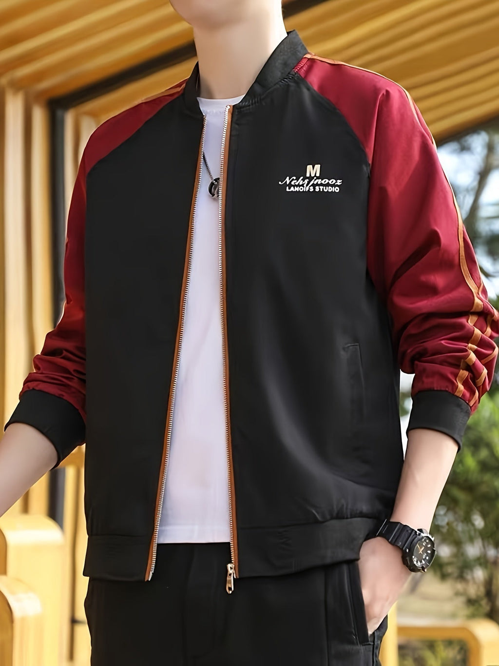 Valenzora | Stylische Color-Block-Jacke im sportlichen Look