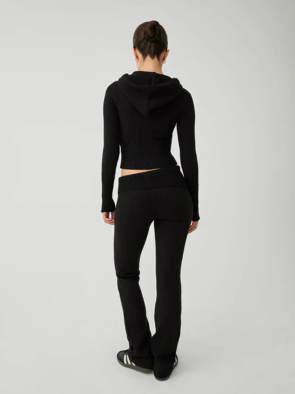 Valenzora | Women's Loungewear Set Zip Two-Piece Set consisting of cardigan and knit trousers