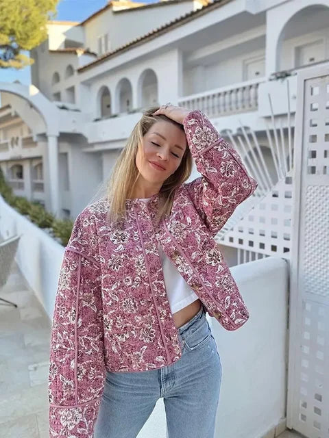 Valenzora – Gesteppte Blumenjacke für Damen für gemütliche Tage