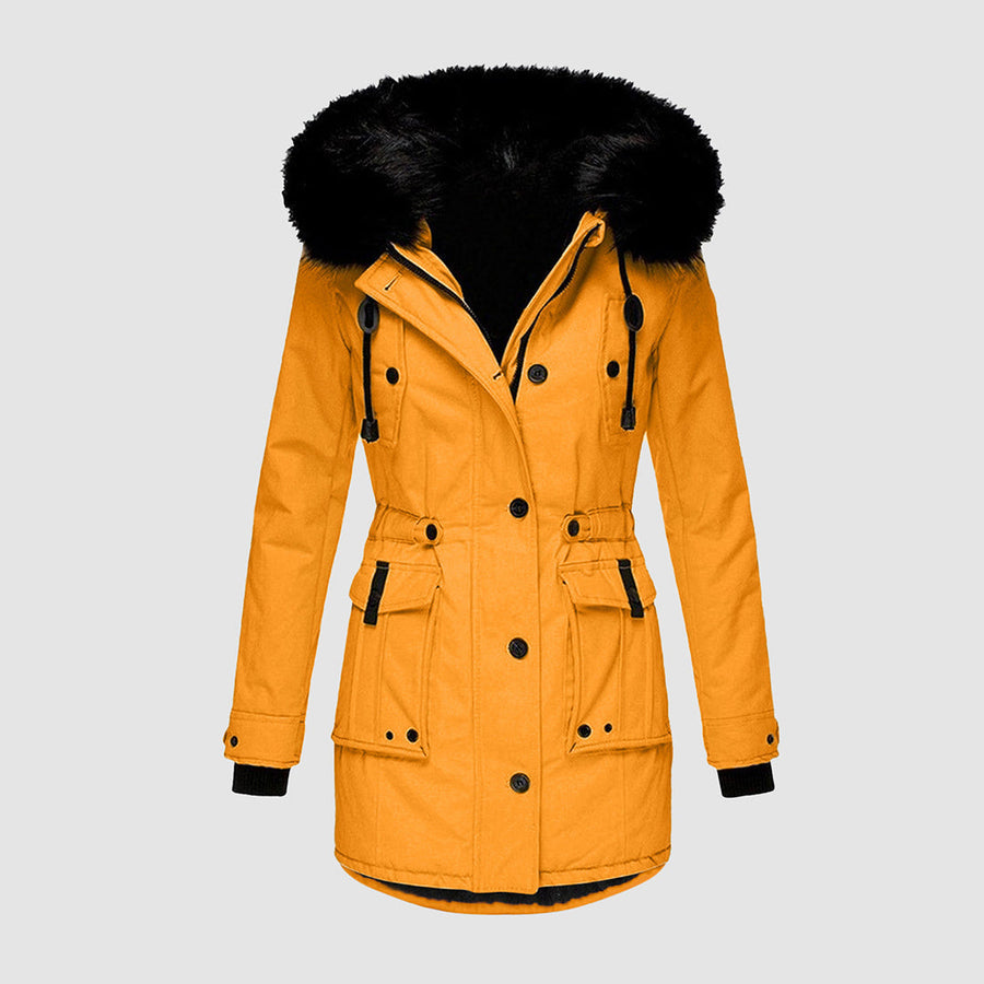Valenzora | Elegante Winterjacke für Damen mit Fellkragen