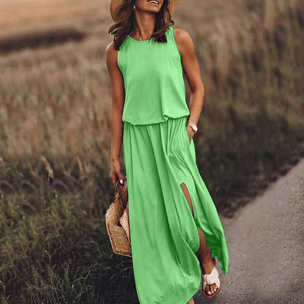 Valenzora - Lässiges Sommerkleid mit Schlitz