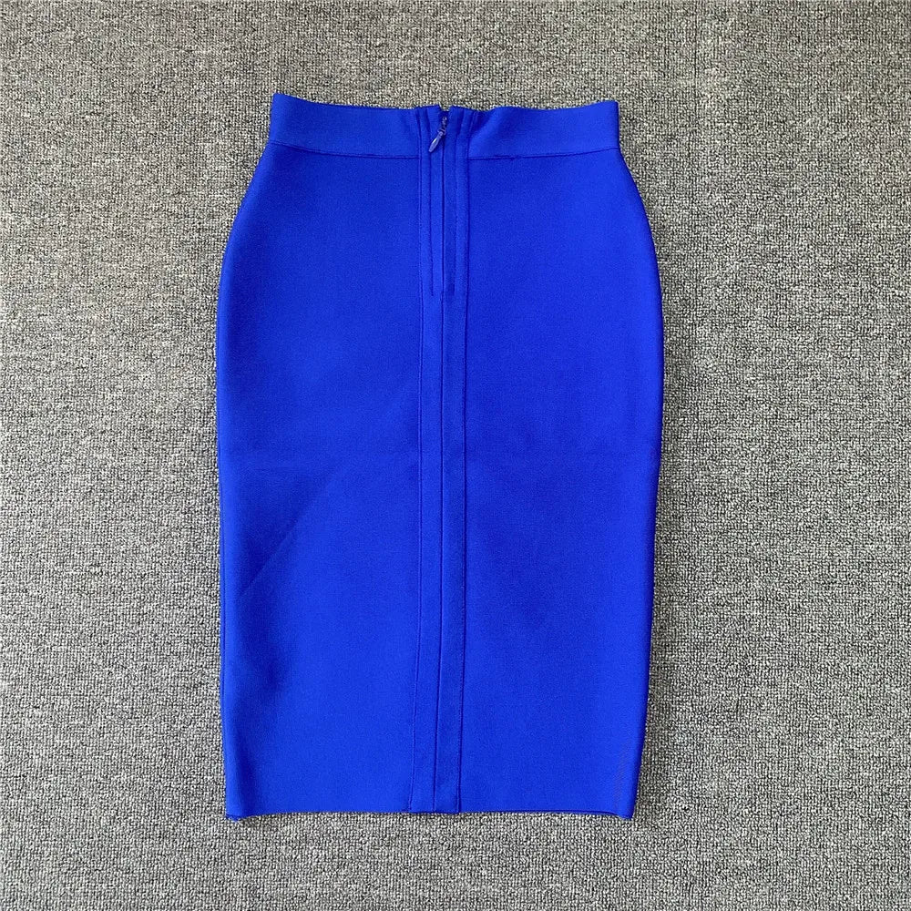 Valenzora | Damen Neuer Viskose Bandage Rock Eleganter Bleistiftrock Berühmte Sexy Club Party Kleidung Vintage Vestios