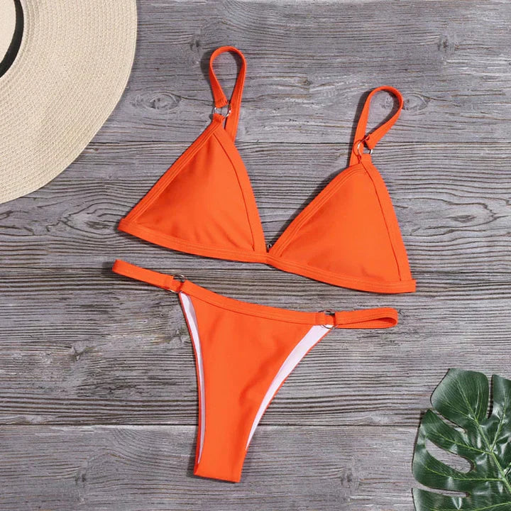 Valenzora | Orange Bikini With Ring Details