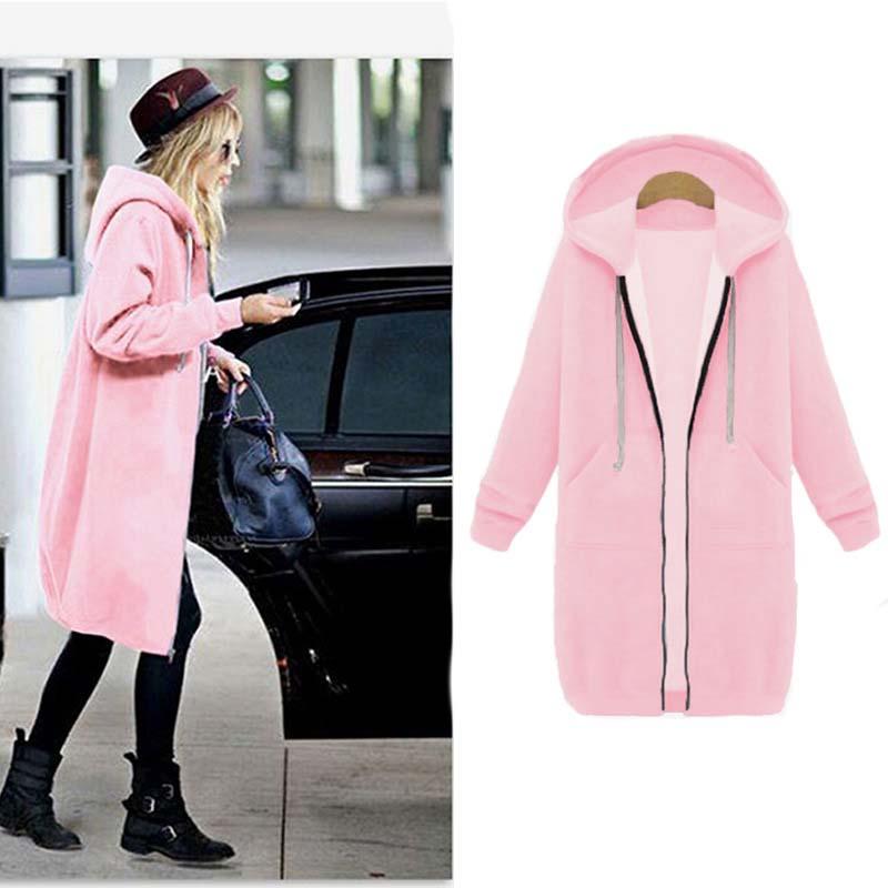 Valenzora | Long, stylish sweatshirt jacket