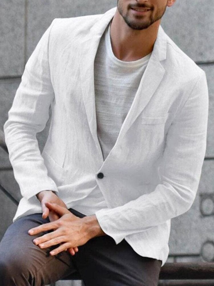 Valenzora | Lässiger Blazer aus weicher Baumwolle