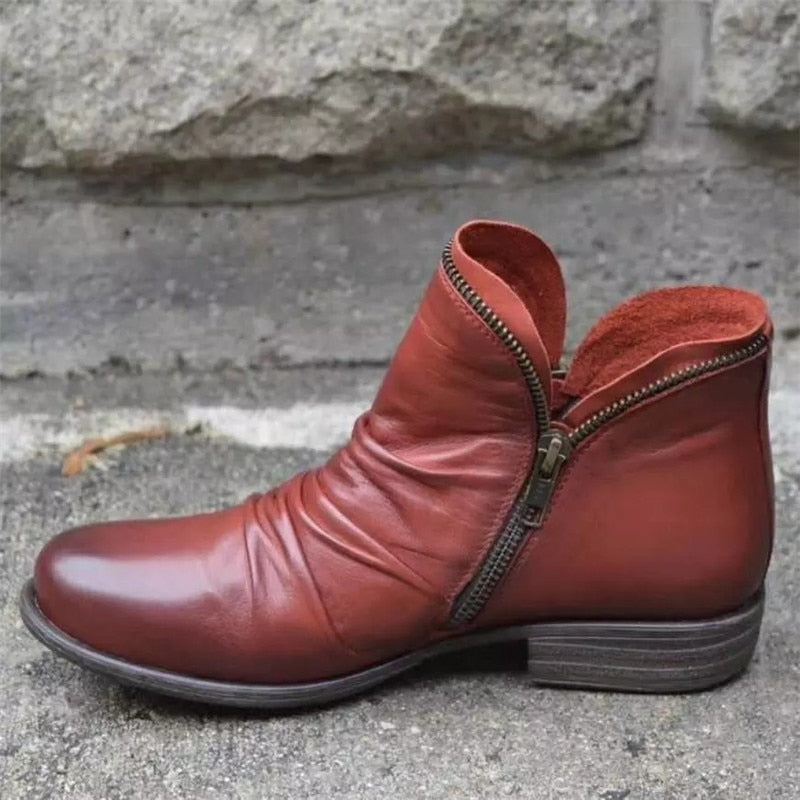 Valenzora | Damen-Reißverschlussstiefel