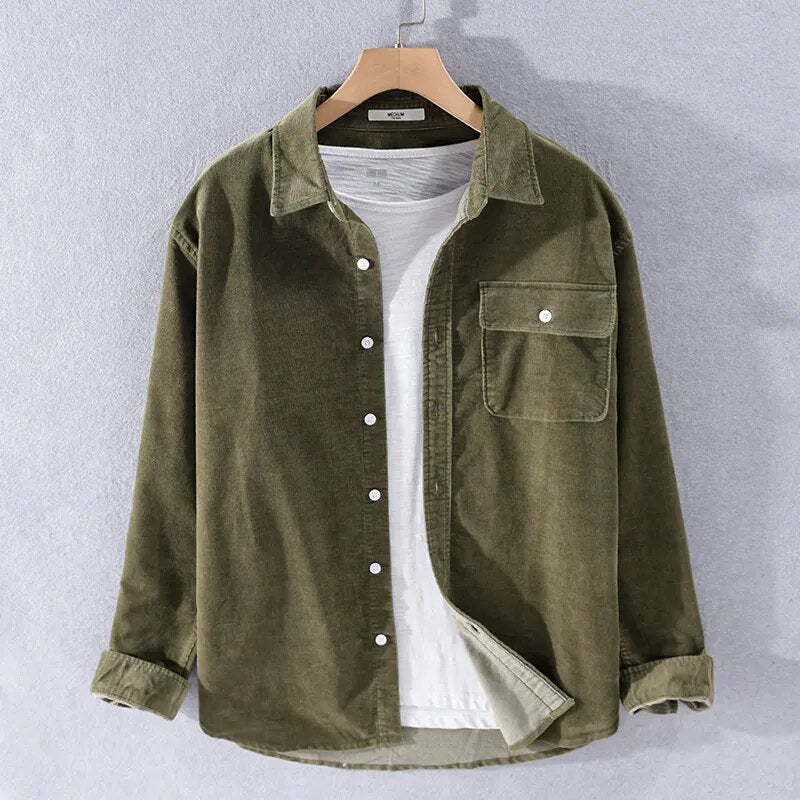 Valenzora | Langärmeliges Overshirt aus weichem Denim