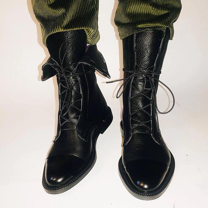 Valenzora | Vintage Stiefeletten mit Absatz für Damen
