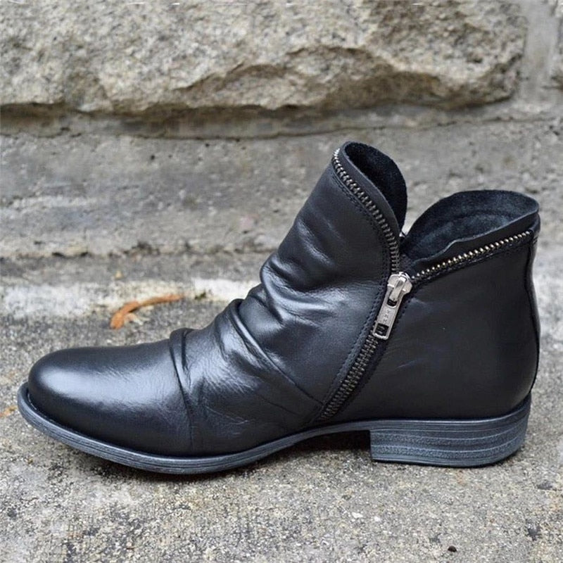 Valenzora | Damen-Reißverschlussstiefel