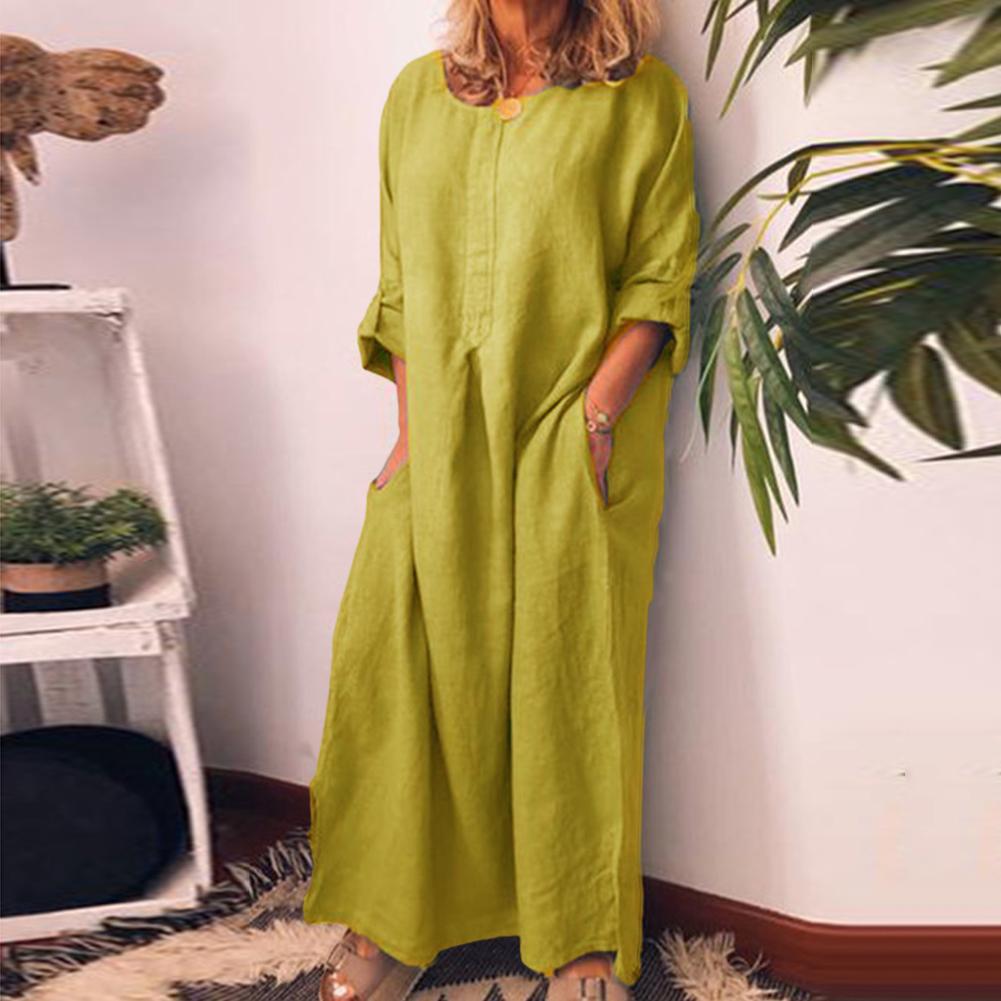 Valenzora | Long linen shirt dress, oversized