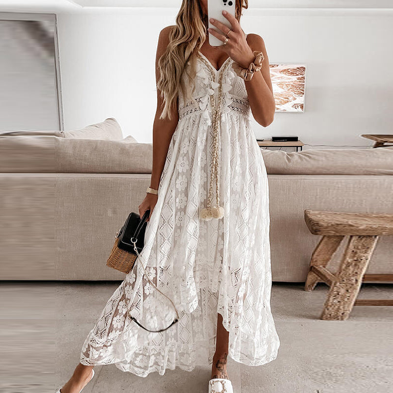 Valenzora | Spitzen-Boho-Flow-Kleid