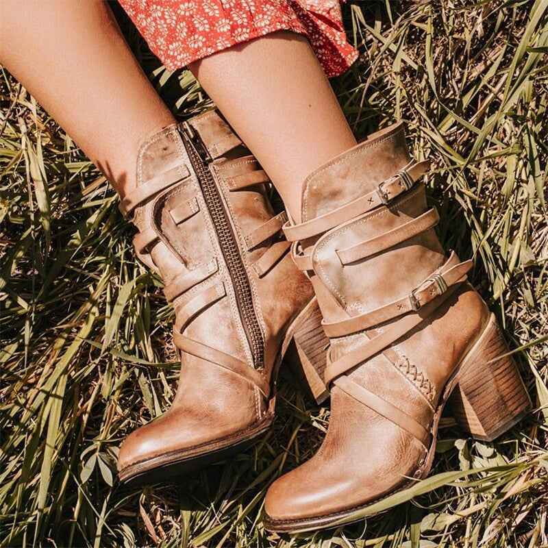 Valenzora - Women's Winter Leather Boots