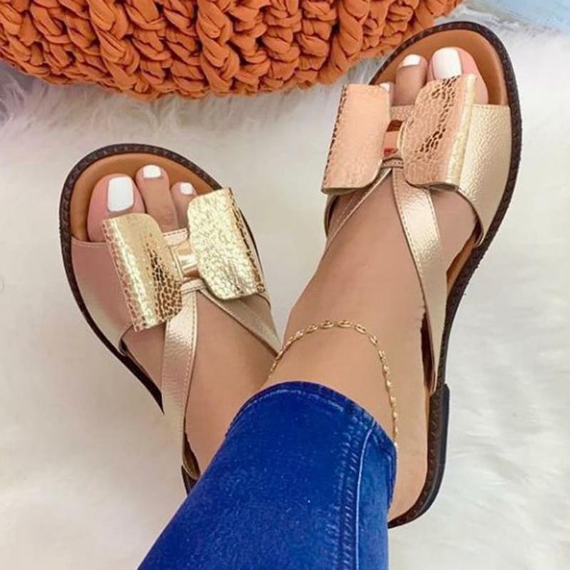Valenzora | Lässige Sommerschuhe für Damen mit Schmetterlingsknoten