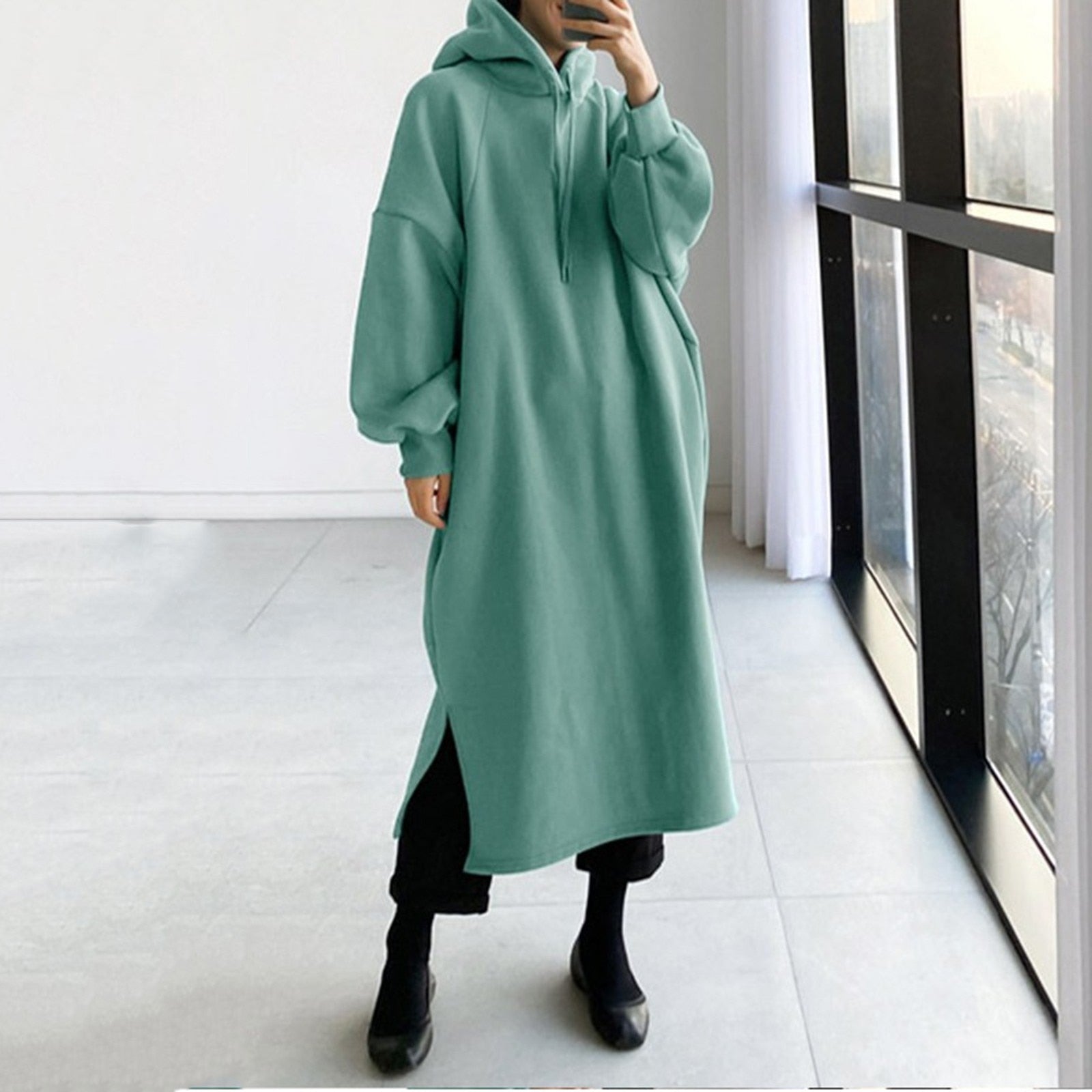 Valenzora | Lässiger Langarm-Kapuzenpullover mit Kapuze