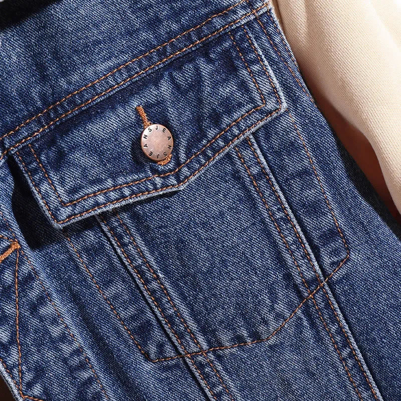 Valenzora | Sleeveless denim vest in military style for outdoor use