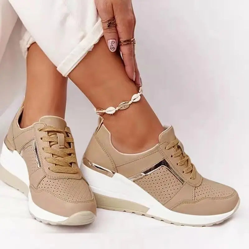Valenzora | Damen-Plateau-Sneaker – Leichte Freizeitschuhe