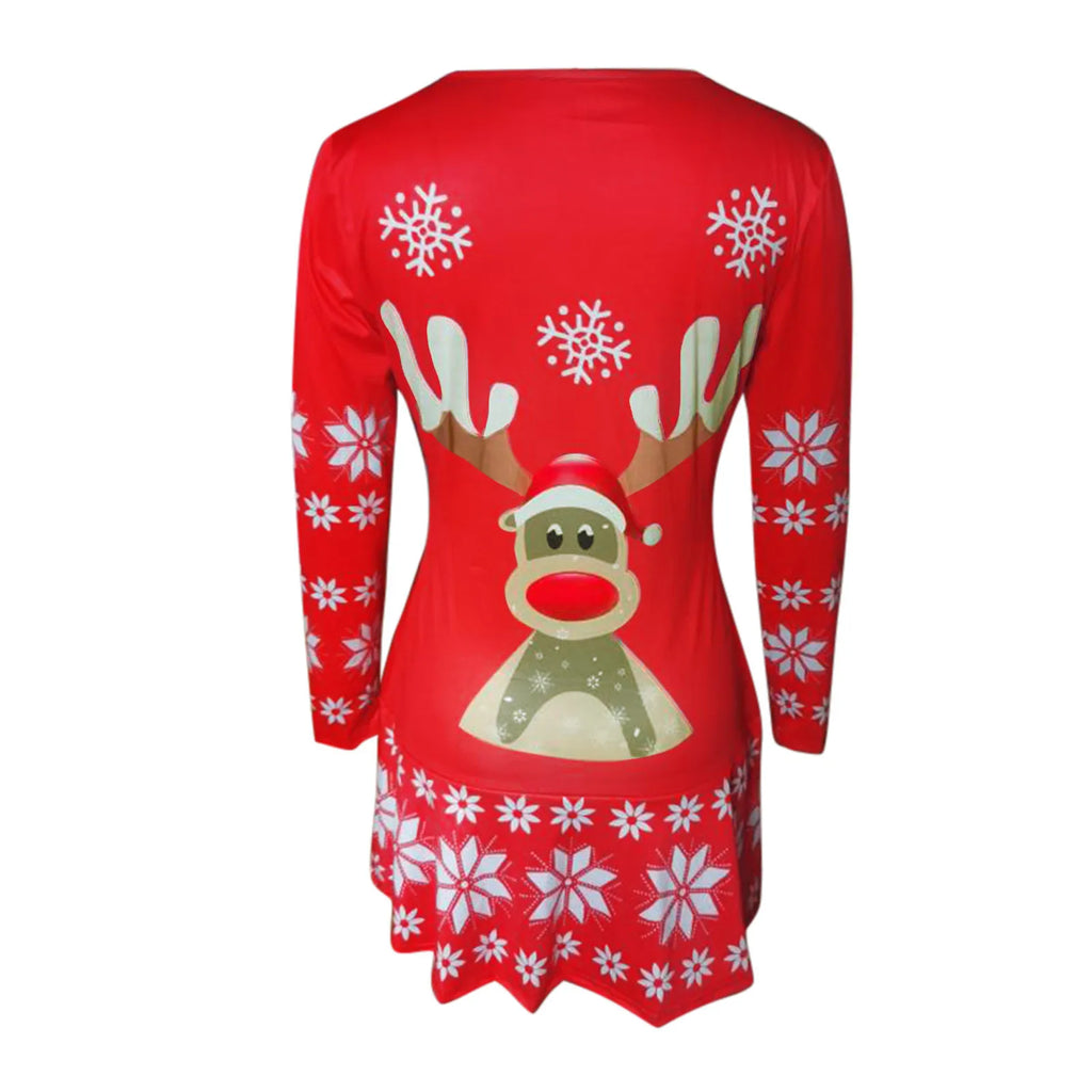 Valenzora - Hässlicher Weihnachtspullover - Freizeitpullover mit Regenbogen-Print