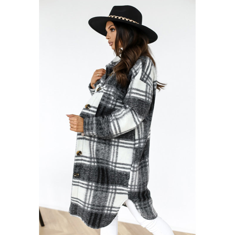 Stylish long-sleeved coat