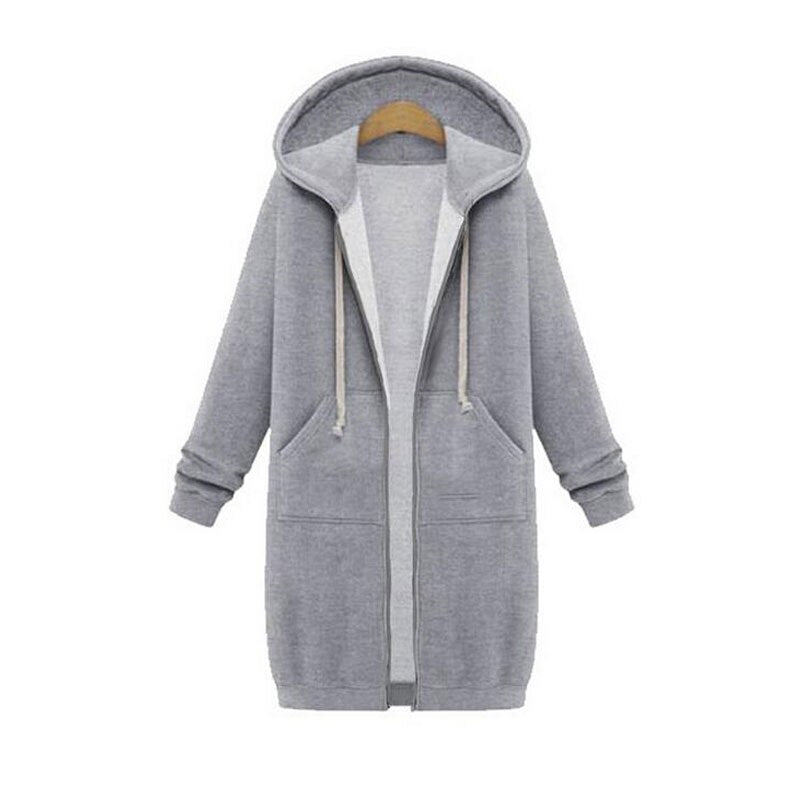 Valenzora | Long, stylish sweatshirt jacket