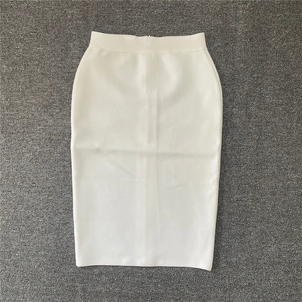 Valenzora | Damen Neuer Viskose Bandage Rock Eleganter Bleistiftrock Berühmte Sexy Club Party Kleidung Vintage Vestios