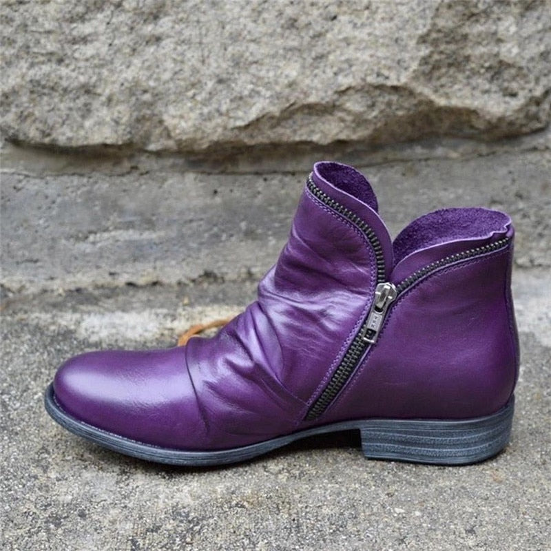 Valenzora | Damen-Reißverschlussstiefel