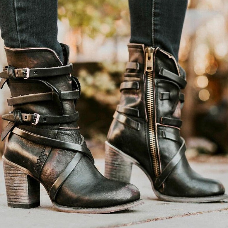 Valenzora - Women's Winter Leather Boots