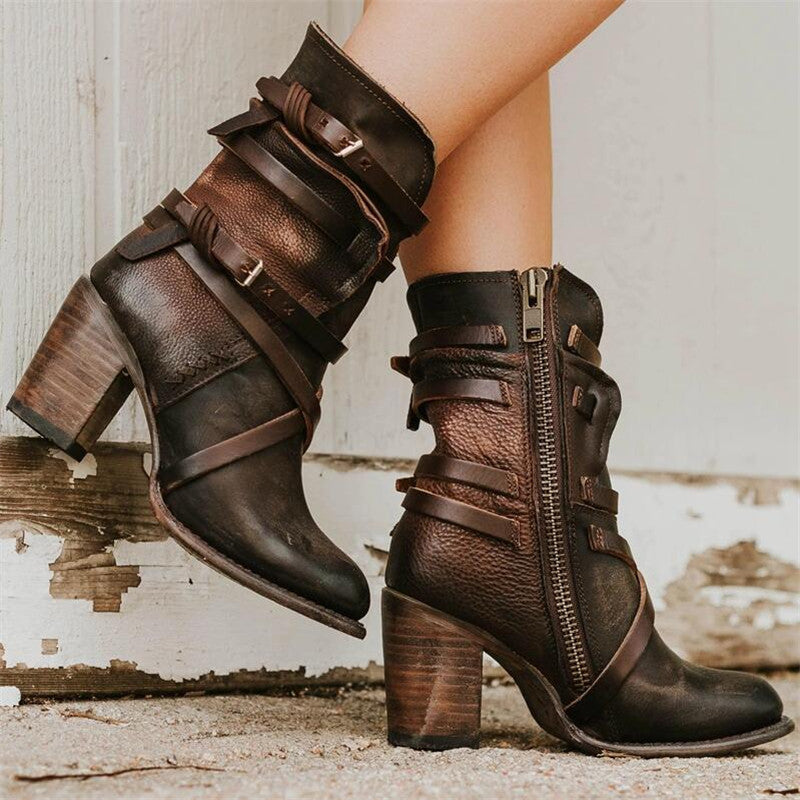 Valenzora - Women's Winter Leather Boots